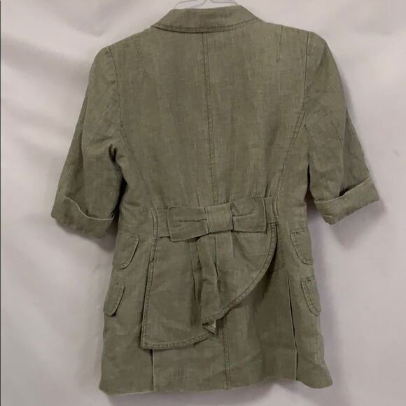 NANETTE LEPORE LINEN BLEND BLAZER SIZE 4‎ - Picture 2 of 7